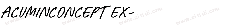 AcuminConcept Ex字体转换